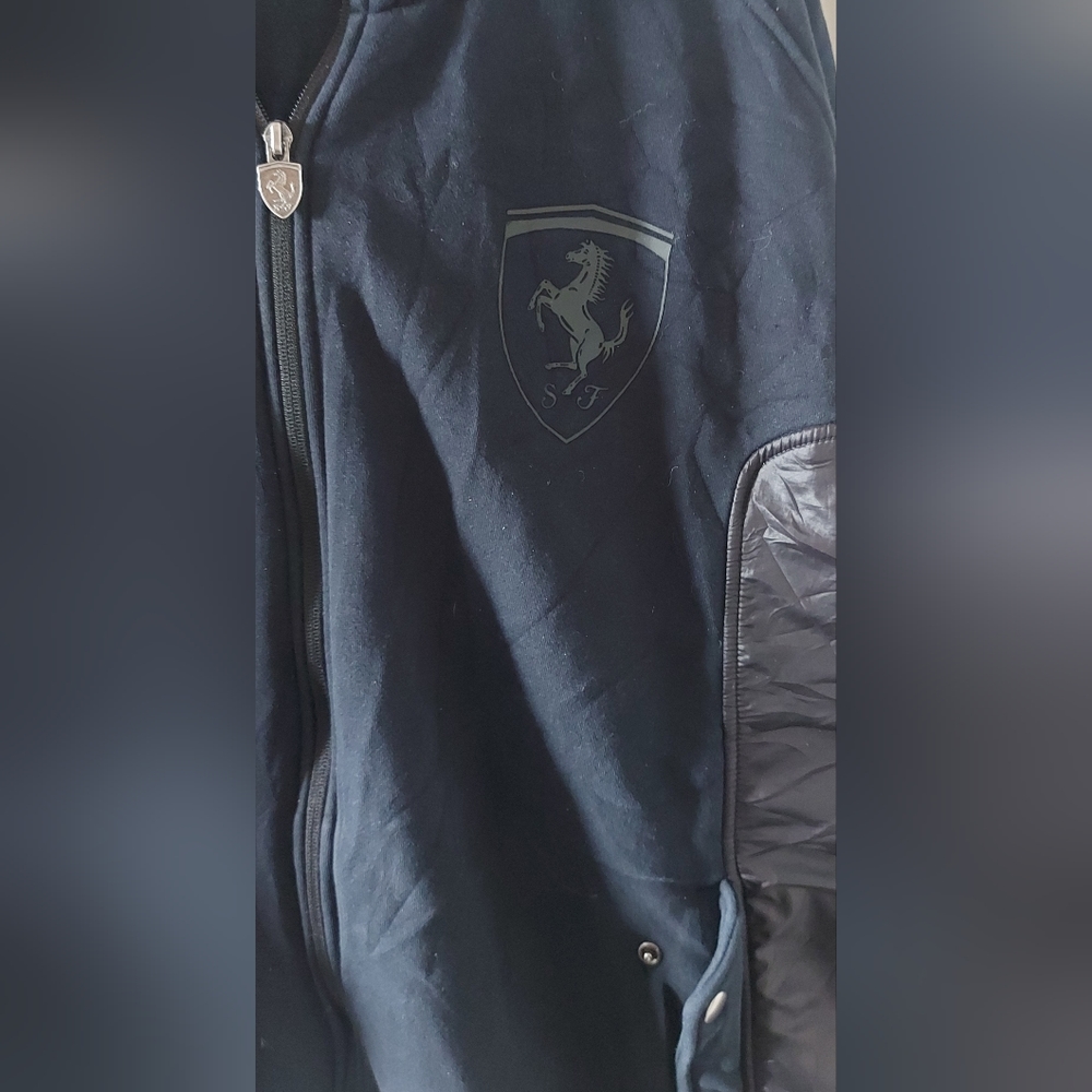 Puma Men's Ferrari SF Race Hooded Sweat Jacket. - Picture 4 of 6